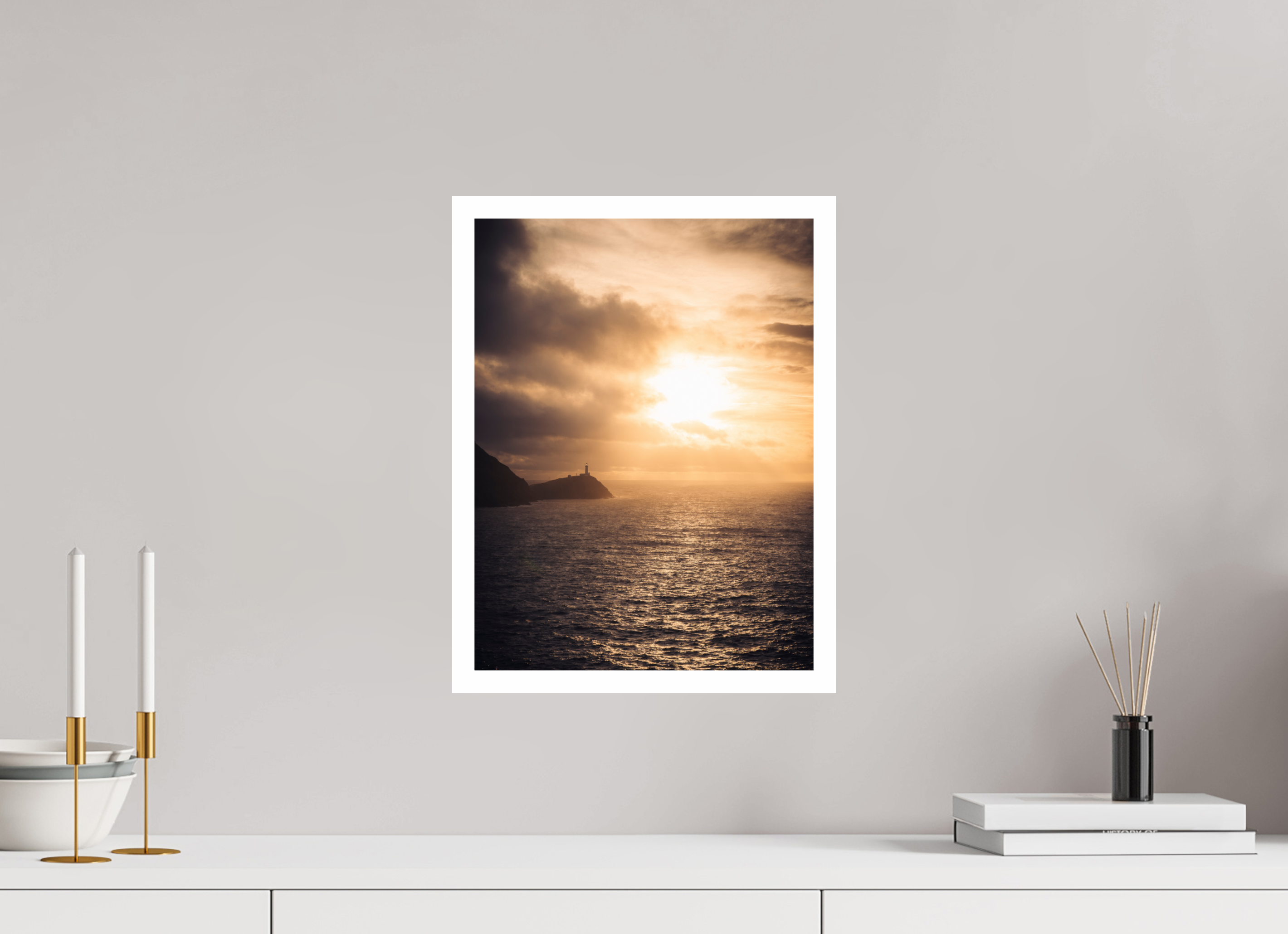 30 x 40 cm, Fine Art Print South Stack at Sunset