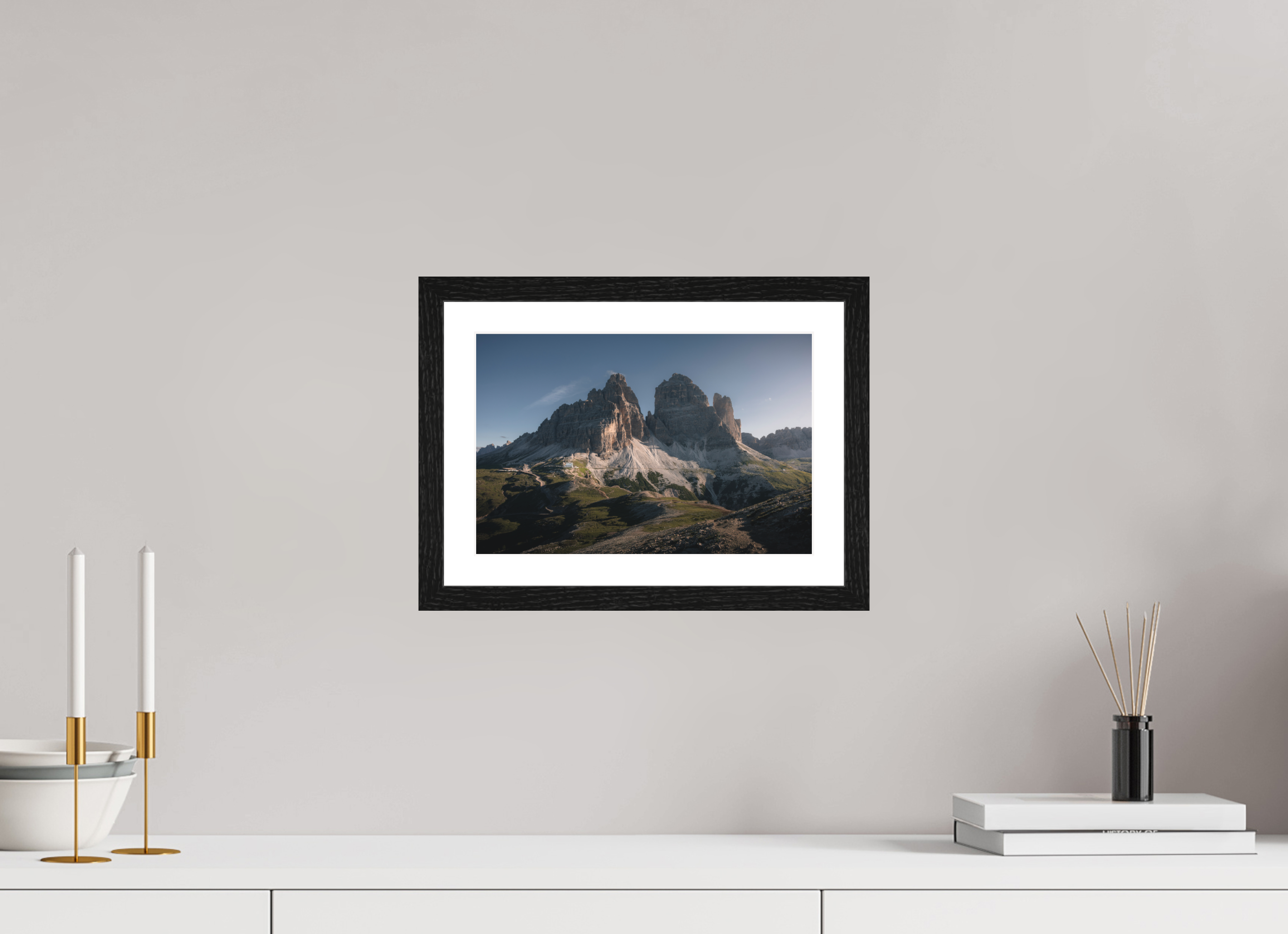 30 x 20 cm, Black Oak Frame Rifugio Auronzo 2.0