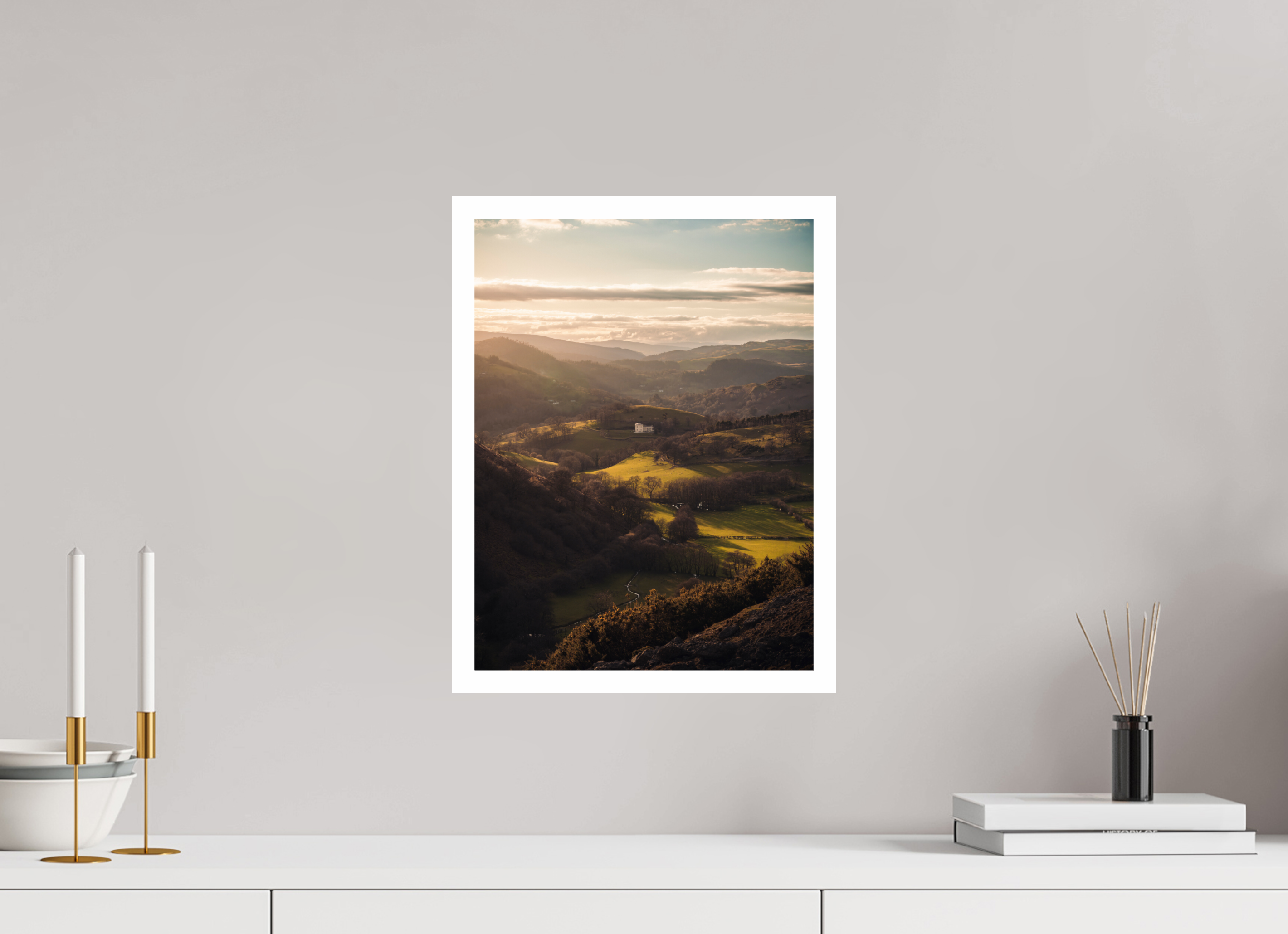30 x 40 cm, Fine Art Print Home in The Valley