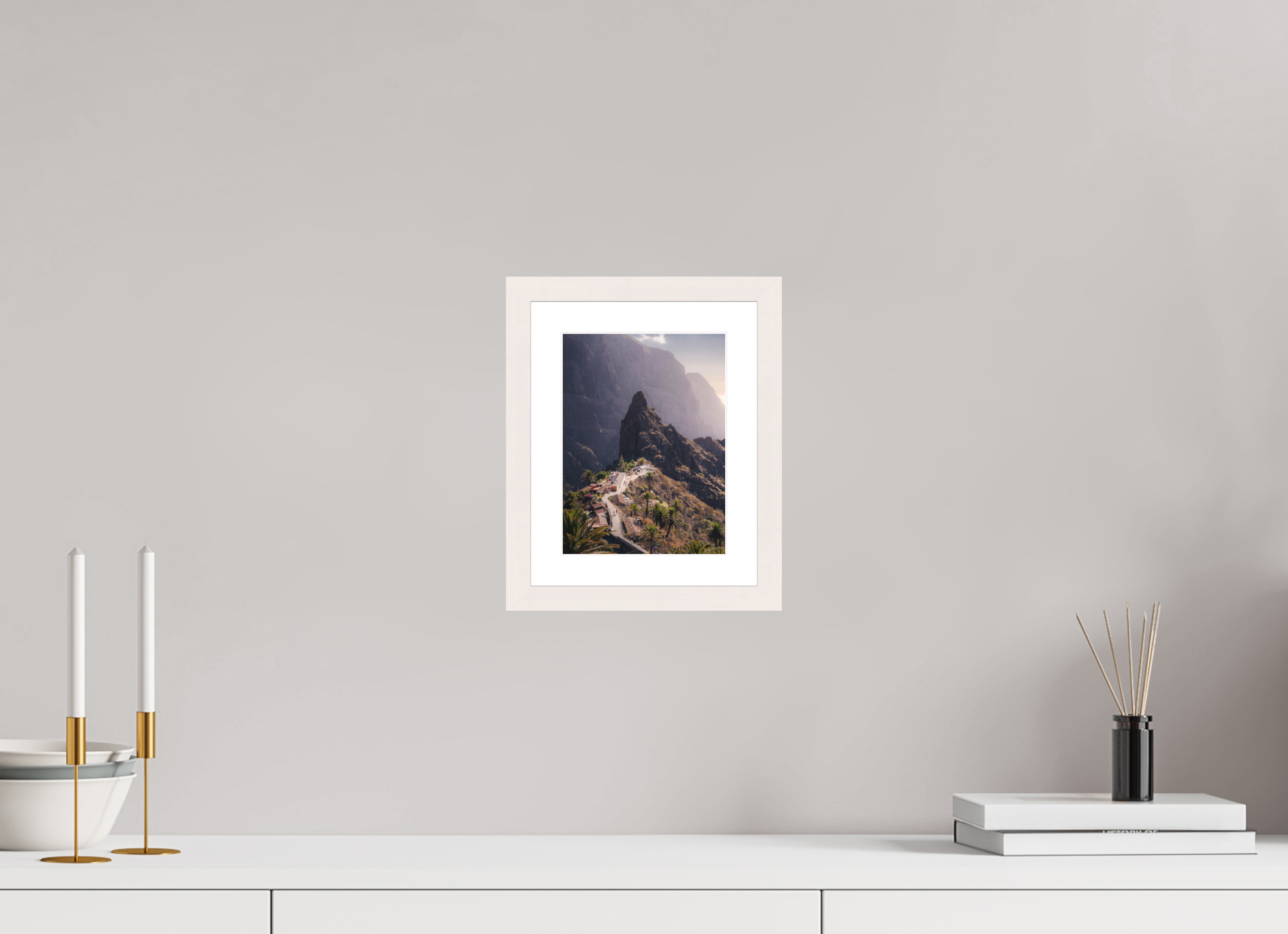 15 x 20 cm, White Maple Frame The Heart of Masca