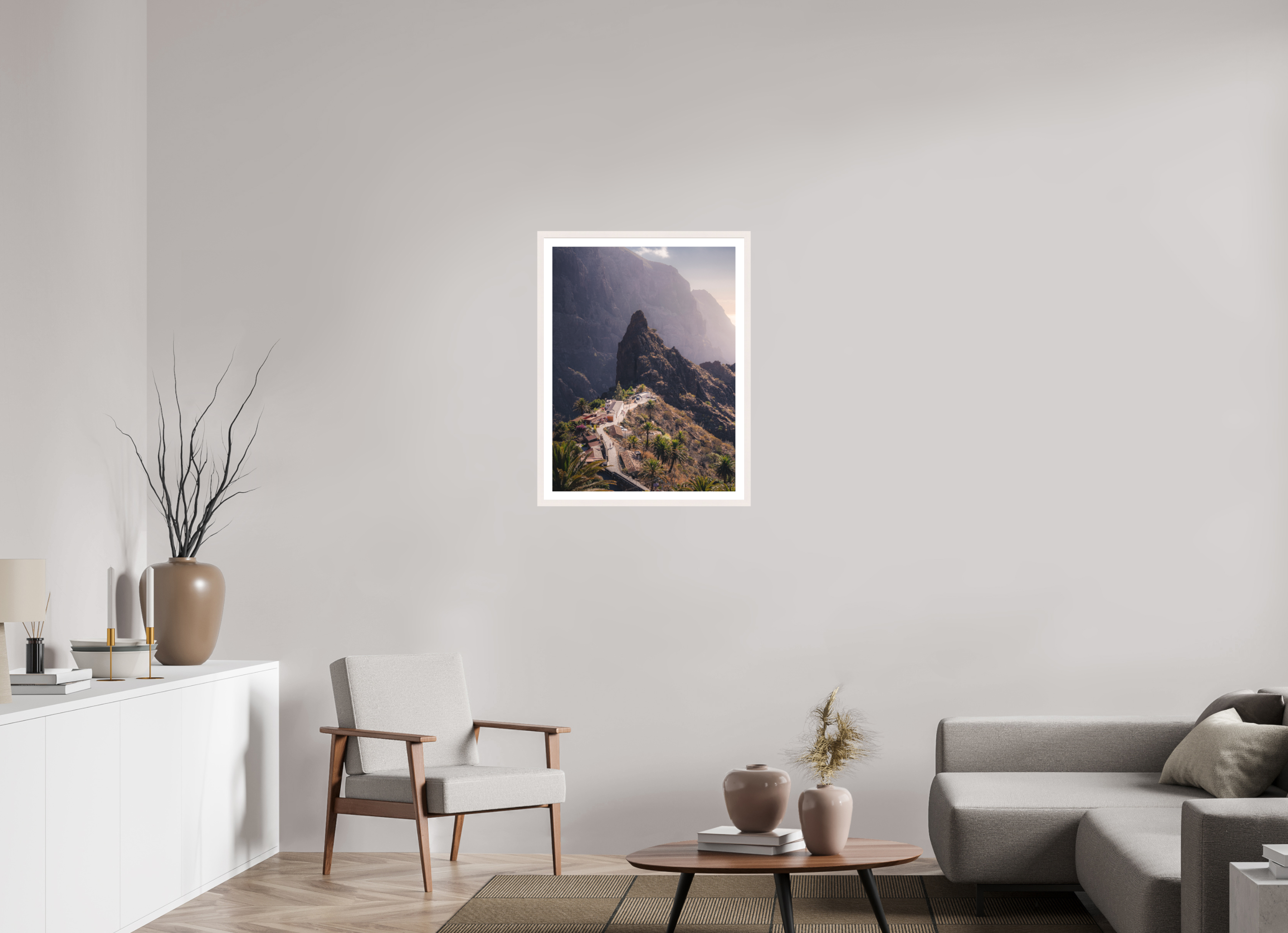 60 x 80 cm, White Maple Frame The Heart of Masca