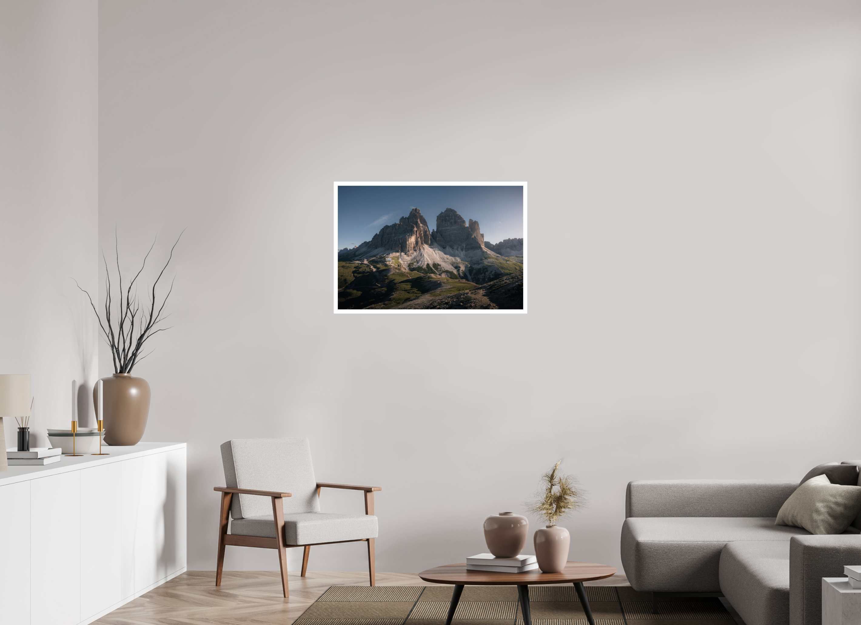90 x 60 cm, Fine Art Print Rifugio Auronzo 2.0