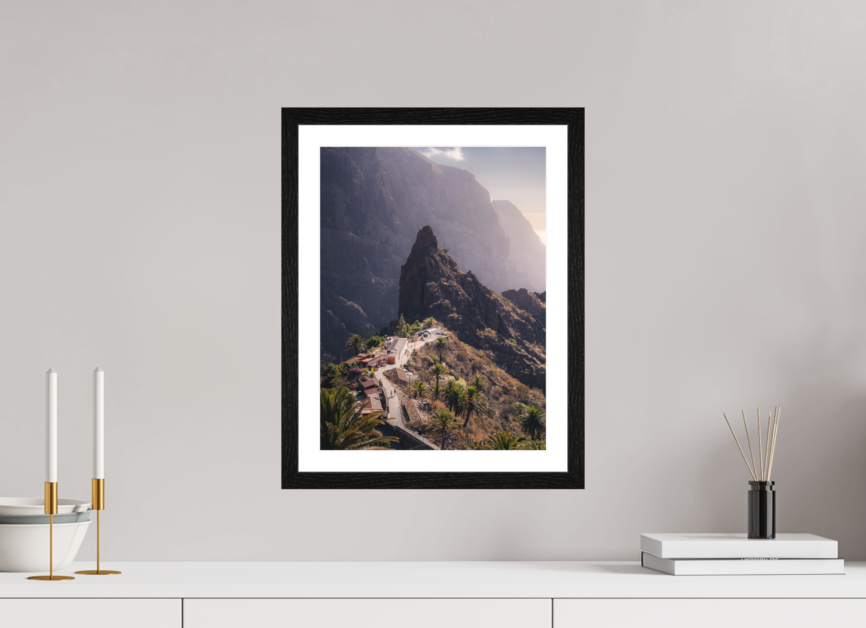30 x 40 cm, Black Oak Frame The Heart of Masca